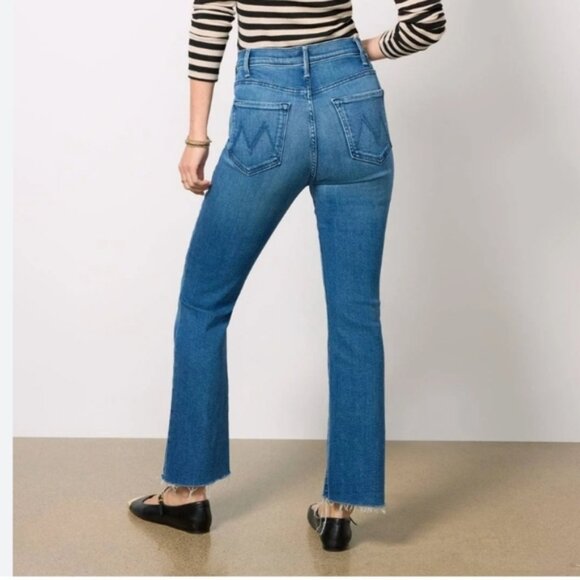 Mother Jeans The Hustler Flood Fray $268 Size 28 EXCELLENT CONDITION - Picture 2 of 10